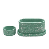 Pop x3 (Oval Planter + Oval Saucer + Low Planter)
