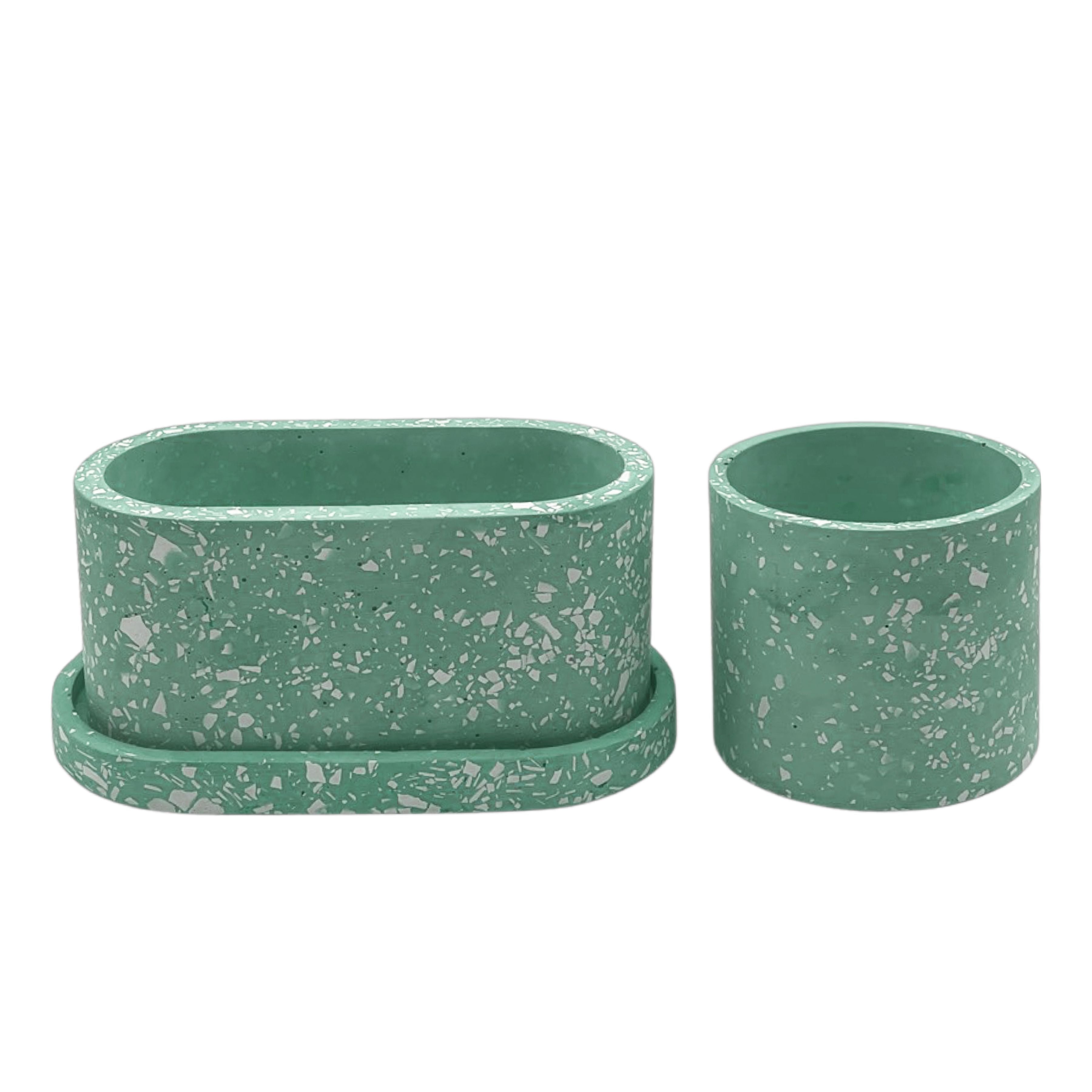 Pop x3 (Round Planter + Oval Planter + Oval Saucer)