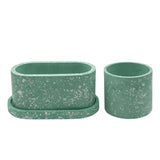 Pop x3 (Round Planter + Oval Planter + Oval Saucer)