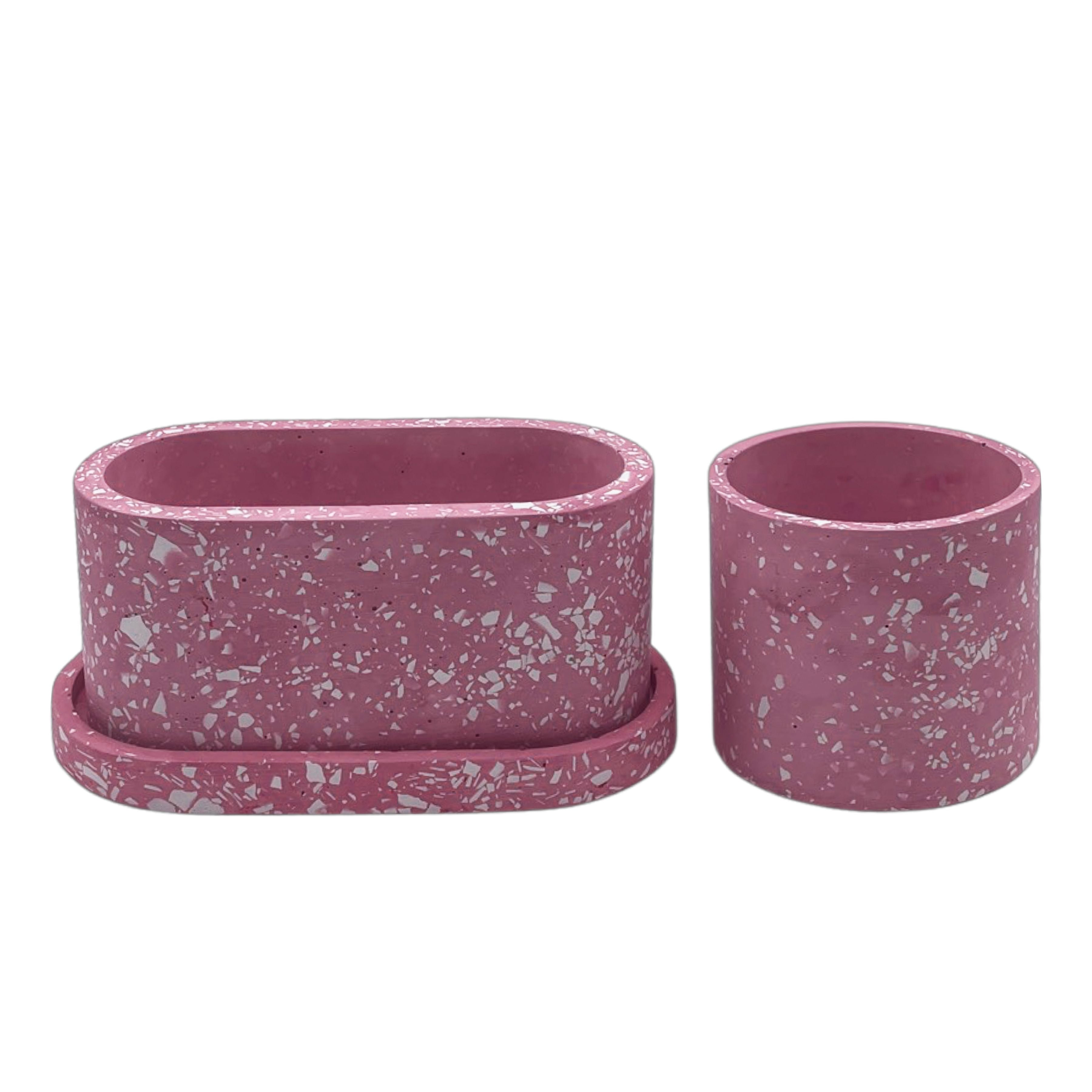 Pop x3 (Round Planter + Oval Planter + Oval Saucer)