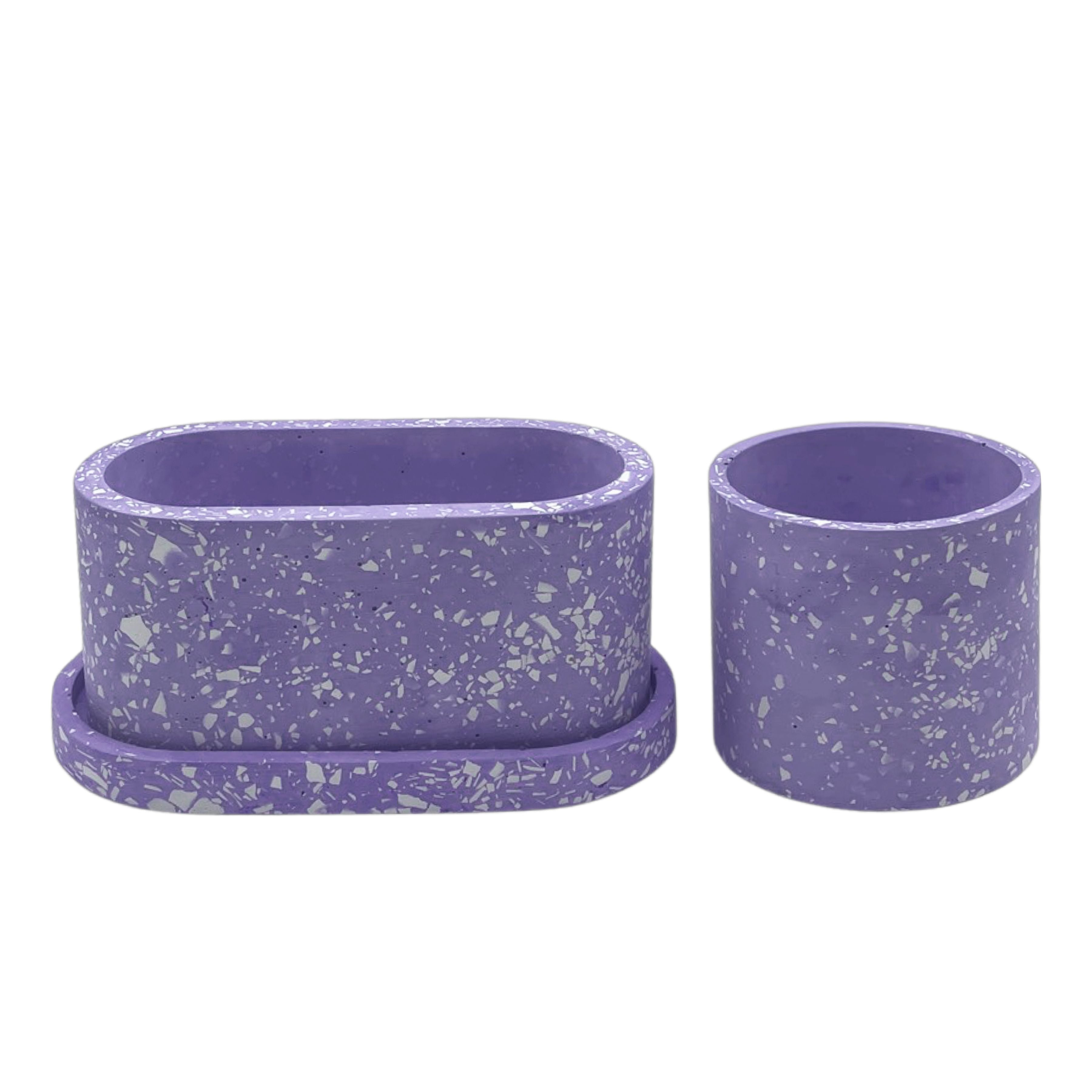 Pop x3 (Round Planter + Oval Planter + Oval Saucer)
