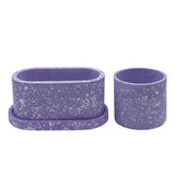 Pop x3 (Round Planter + Oval Planter + Oval Saucer)
