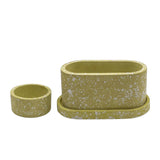 Pop x3 (Oval Planter + Oval Saucer + Low Planter)