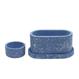 Pop x3 (Oval Planter + Oval Saucer + Low Planter)